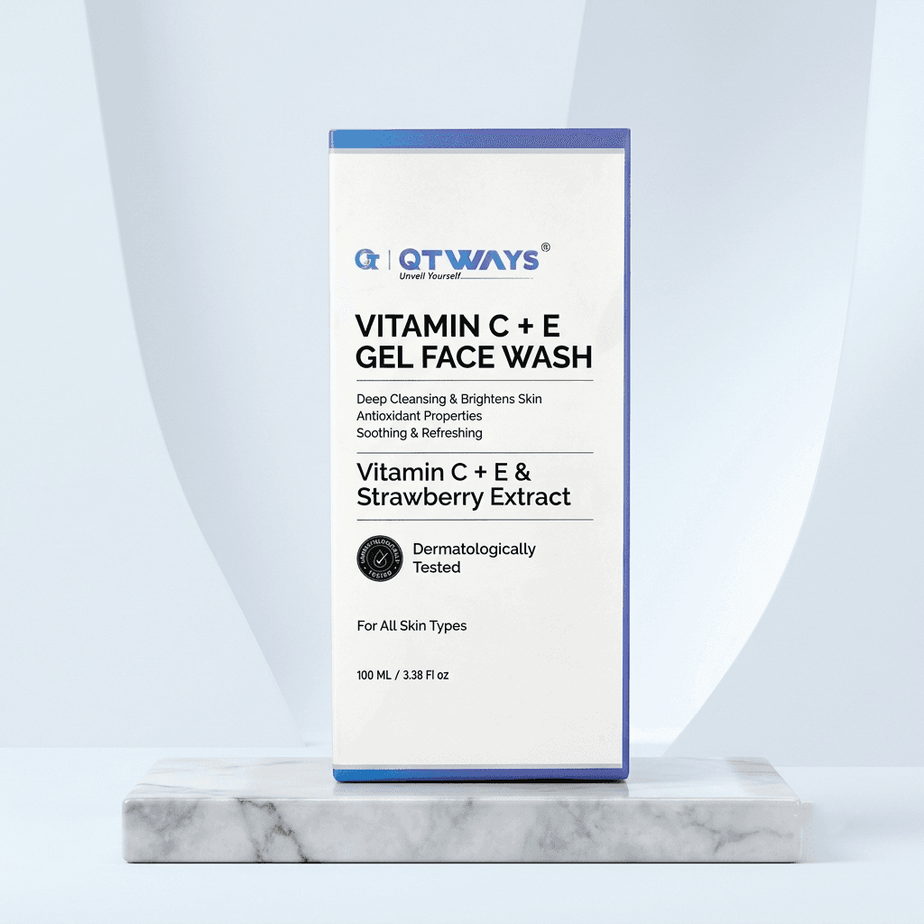Vitamin C + E Gel Face Wash with Strawberry Extract & D-Panthenol