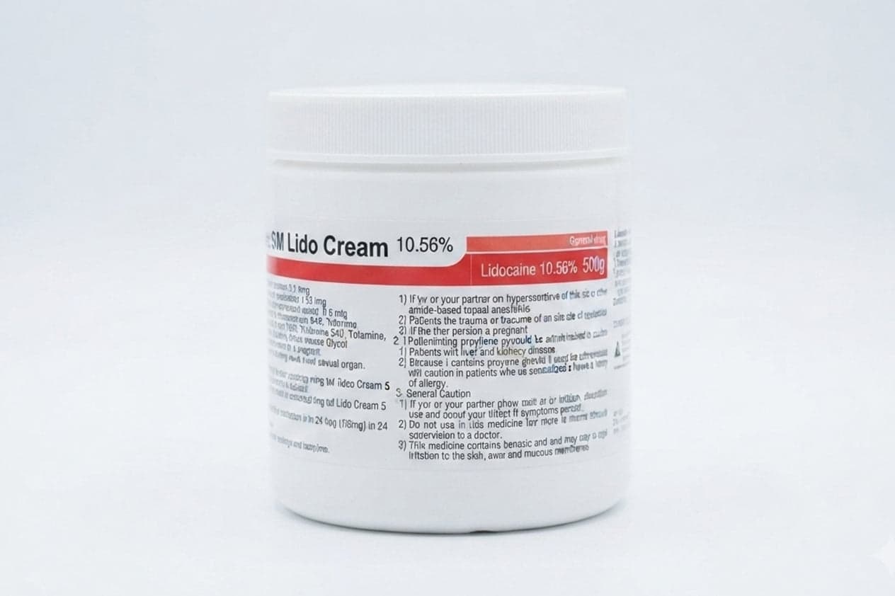 SM Lido Anaesthetic Cream – Lidocaine 10.56% 3