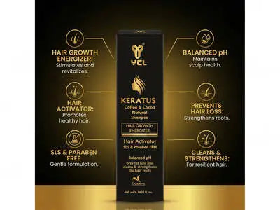 YCL Keratus® – Coffee & Cocoa Natural Shampoo