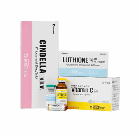 Cindella® + Luthione® + Vitamin C – IV Therapy (30 Vials)